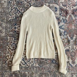 White knit sweater, size S